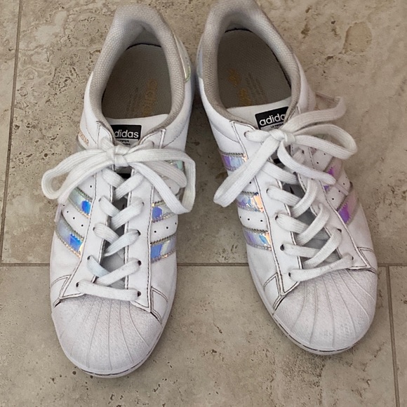 Adidas Superstars Iridescent women's size 7.5 - Picture 3 of 3